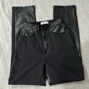 Abercrombie ankle straight leg leather 26L